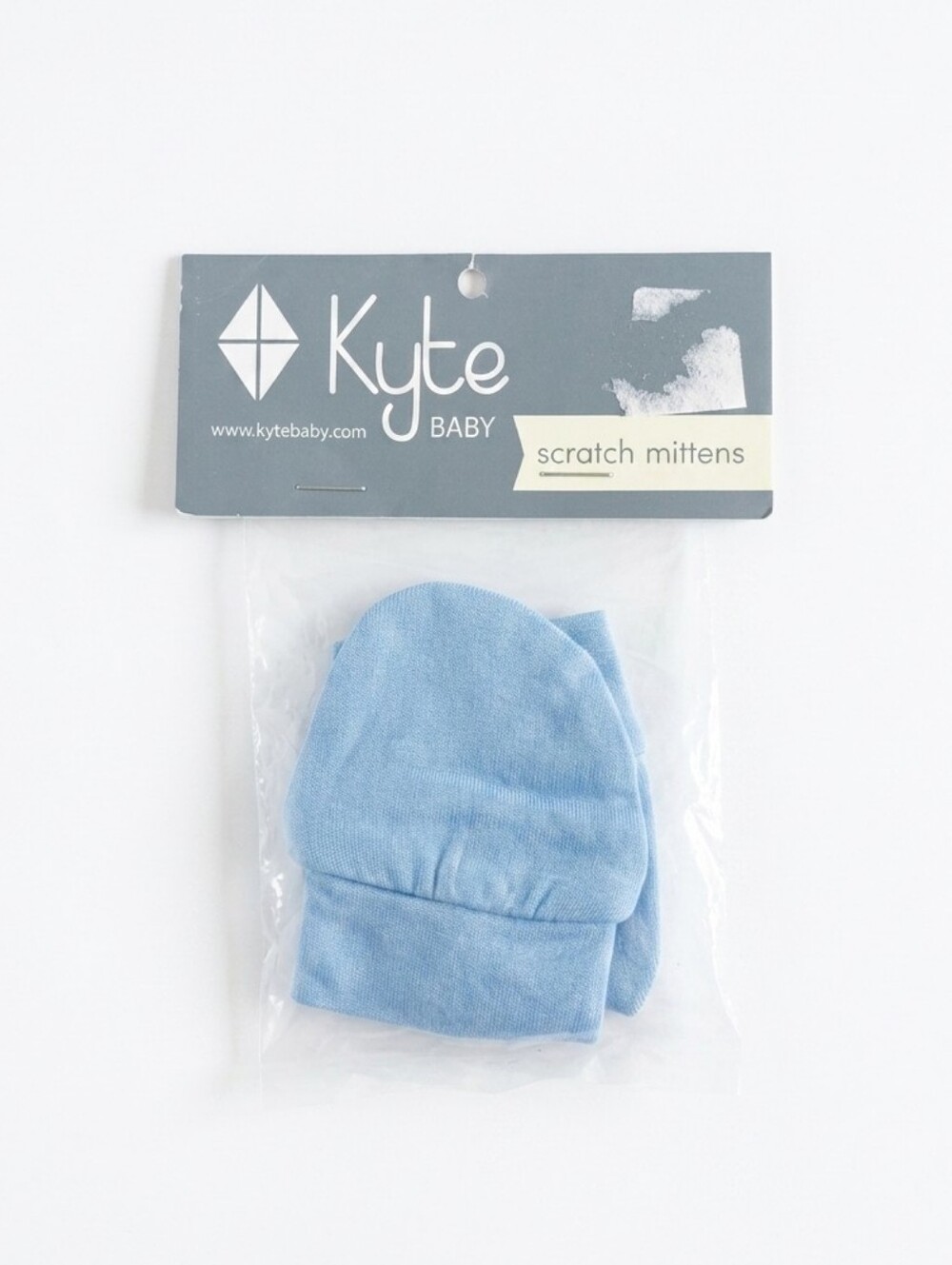New Kyte BABY Light Blue Infant Scratch Mittens Bamboo